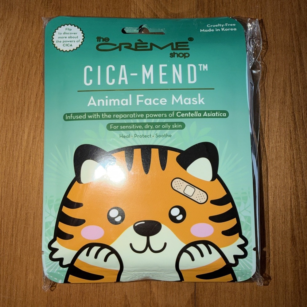 NEW The Creme Shop  Cica-Mend‎ Animal Face mask - Pack Of 6 Masks
